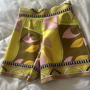 ZARA printed high waist shorts - Pucci inspired
